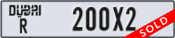 dubai - code - R - number -200X2