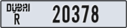 dubai - code - R - number -20378