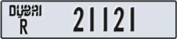 dubai - code - R - number -21121