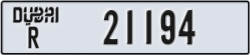 dubai - code - R - number -21194