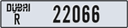 dubai - code - R - number -22066