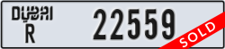 dubai - code - R - number -22559