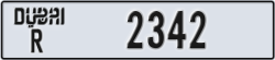 dubai - code - R - number -2342