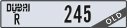 dubai - code - R - number -245