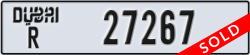 dubai - code - R - number -27267