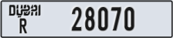 dubai - code - R - number -28070