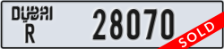 dubai - code - R - number -28070