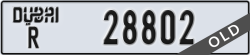 dubai - code - R - number -28802