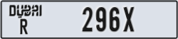 dubai - code - R - number -296X