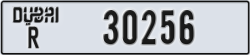 dubai - code - R - number -30256