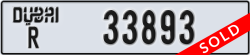 dubai - code - R - number -33893
