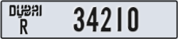 dubai - code - R - number -34210