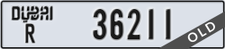 dubai - code - R - number -36211