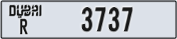 dubai - code - R - number -3737