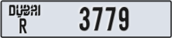 dubai - code - R - number -3779