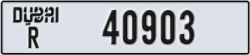 dubai - code - R - number -40903