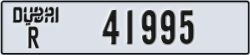 dubai - code - R - number -41995