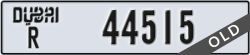 dubai - code - R - number -44515