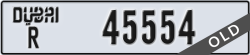 dubai - code - R - number -45554