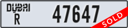 dubai - code - R - number -47647