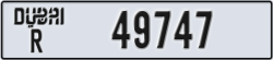 dubai - code - R - number -49747