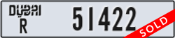 dubai - code - R - number -51422
