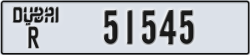 dubai - code - R - number -51545