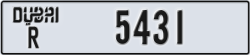 dubai - code - R - number -5431