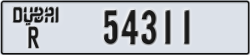 dubai - code - R - number -54311