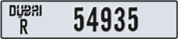 dubai - code - R - number -54935