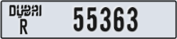 dubai - code - R - number -55363