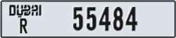 dubai - code - R - number -55484