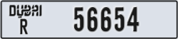 dubai - code - R - number -56654