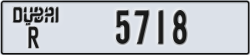 dubai - code - R - number -5718