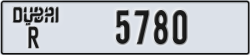 dubai - code - R - number -5780