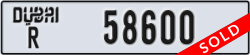 dubai - code - R - number -58600