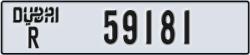dubai - code - R - number -59181