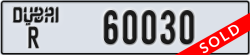 dubai - code - R - number -60030