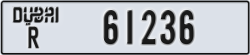 dubai - code - R - number -61236