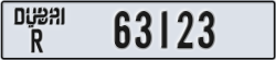 dubai - code - R - number -63123