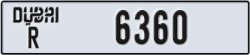 dubai - code - R - number -6360