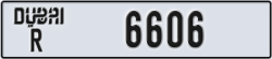 dubai - code - R - number -6606