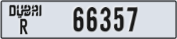 dubai - code - R - number -66357