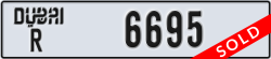 dubai - code - R - number -6695
