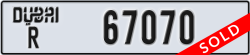 dubai - code - R - number -67070