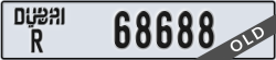 dubai - code - R - number -68688