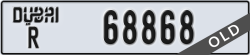 dubai - code - R - number -68868