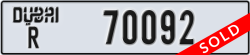 dubai - code - R - number -70092