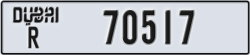 dubai - code - R - number -70517