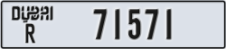 dubai - code - R - number -71571